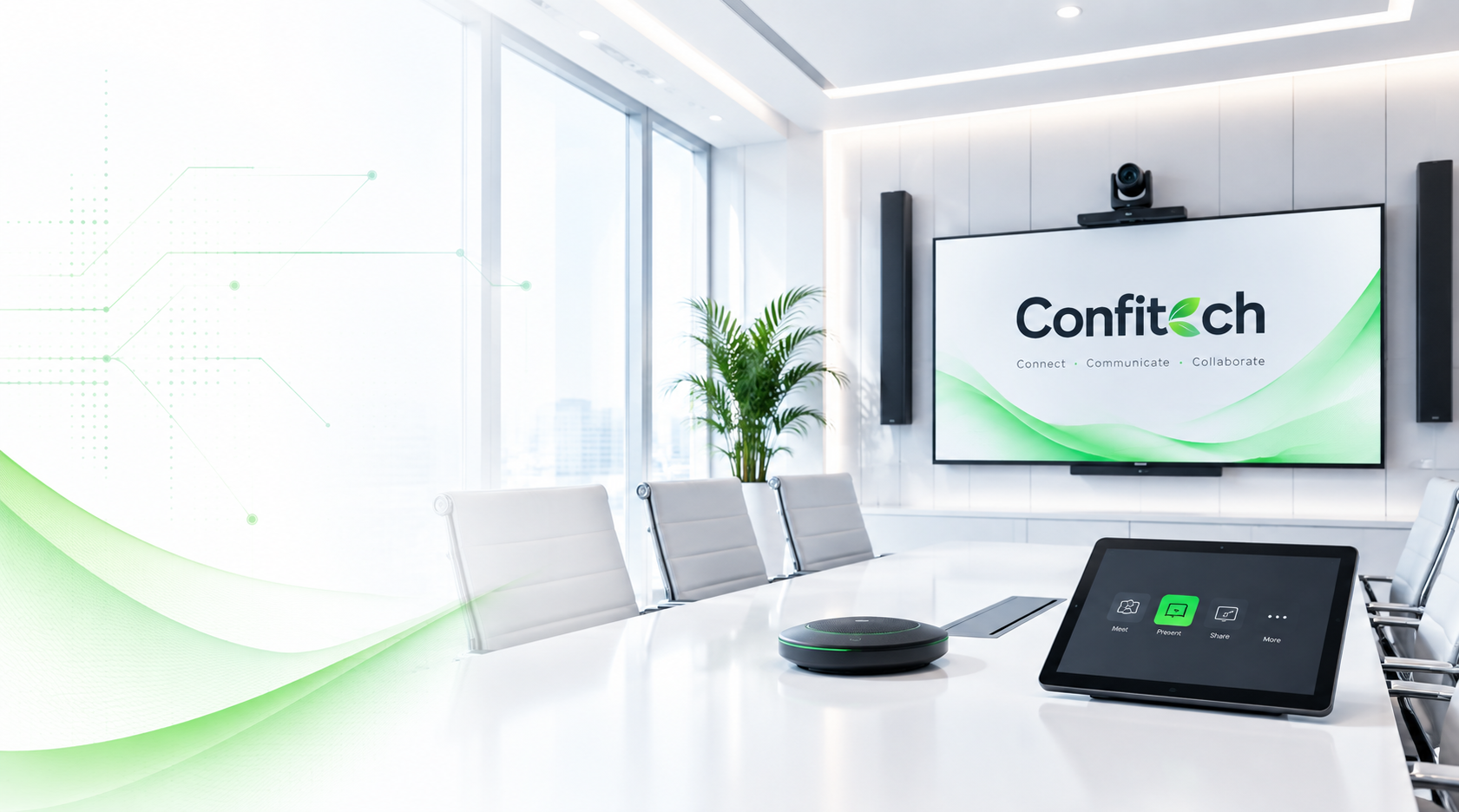 Audio visual collaborative working environment
