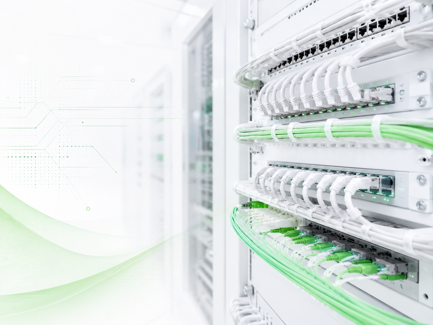 Structured network cabling infrastructure